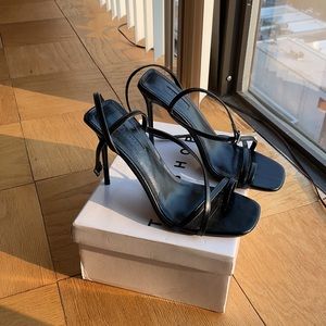 Topshop Black Strappy Sandals